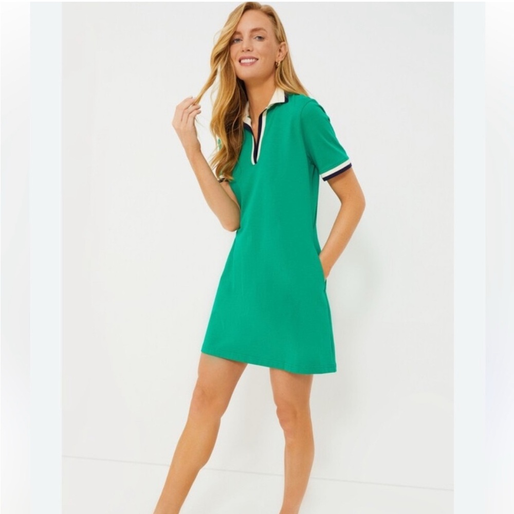 EUC Green Hutton Polo Dress